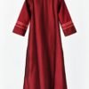 maroon embroidered kurta set 3