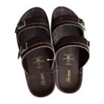 Paragon men brown buckle sandal 650010