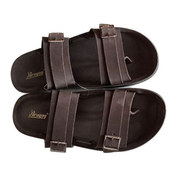 Paragon men brown buckle sandal 650010